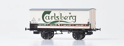 19-DK-872141 - H0 - Kühlwagen ZA 99 517, grünes Logo, ABC raster der DSB; Ep. III